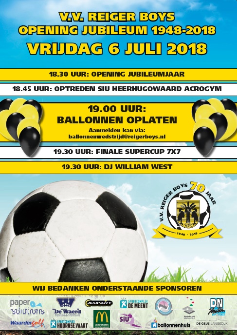 Poster jubileum 6 juli