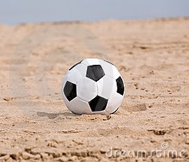 voetbal strand