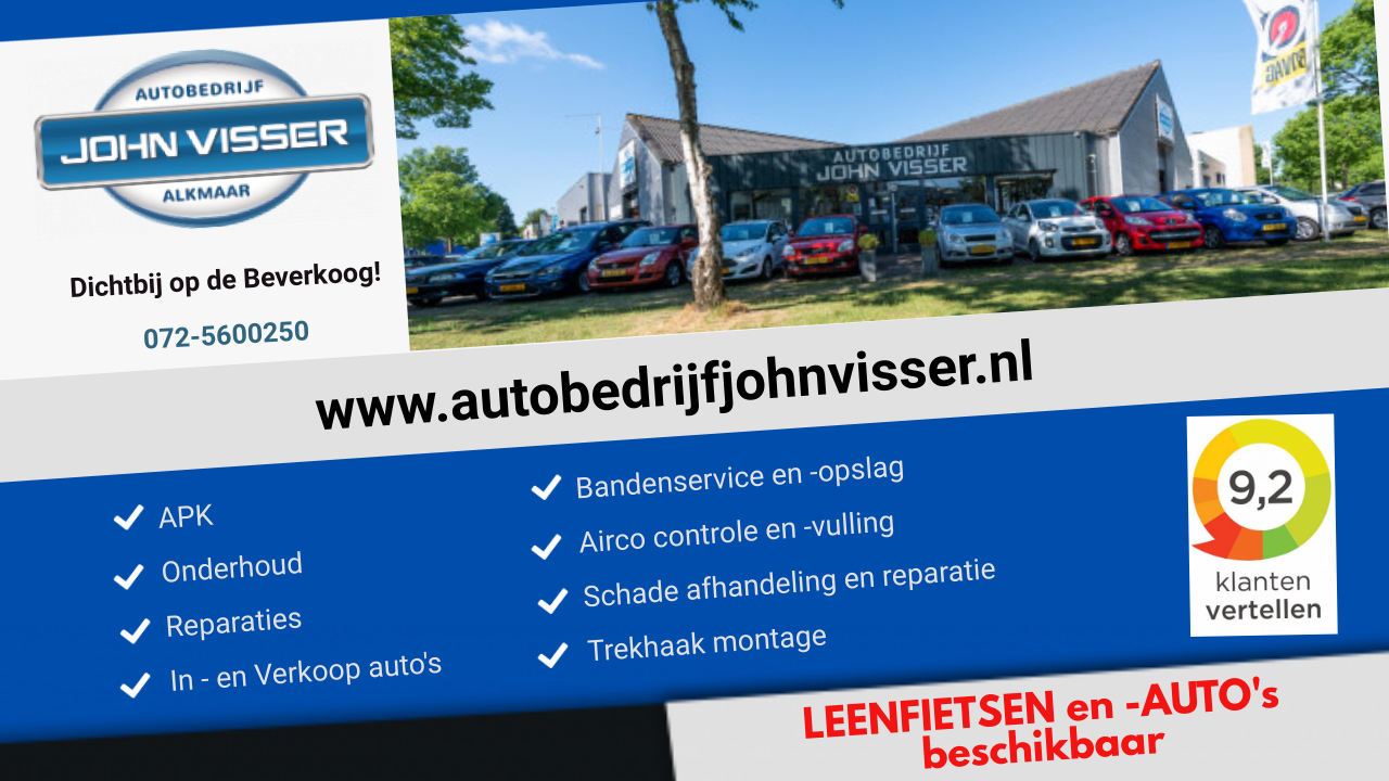 sponsor advertentie Autobedrijf John Visser 1