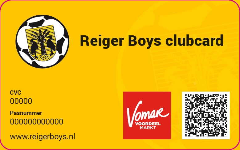 RB clubcard nieuw voor