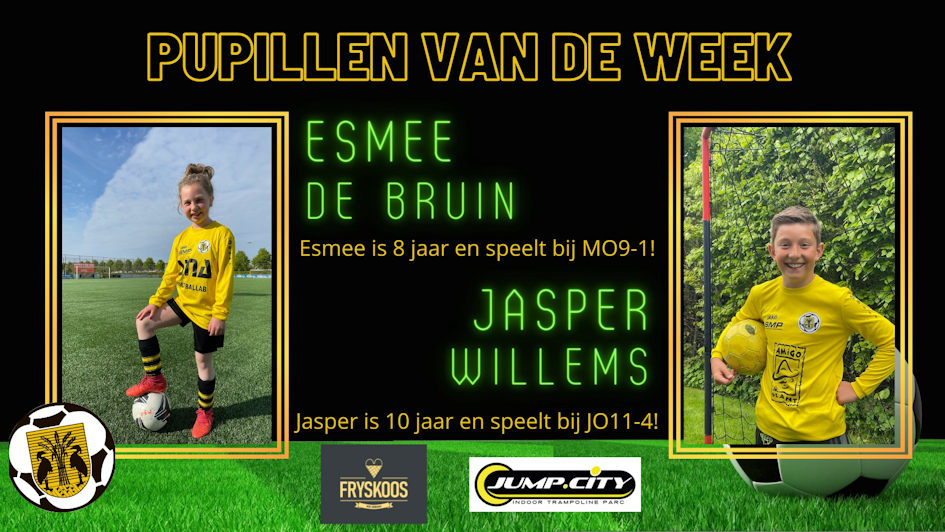 Pupillen van de Week Esmee en Jasper site