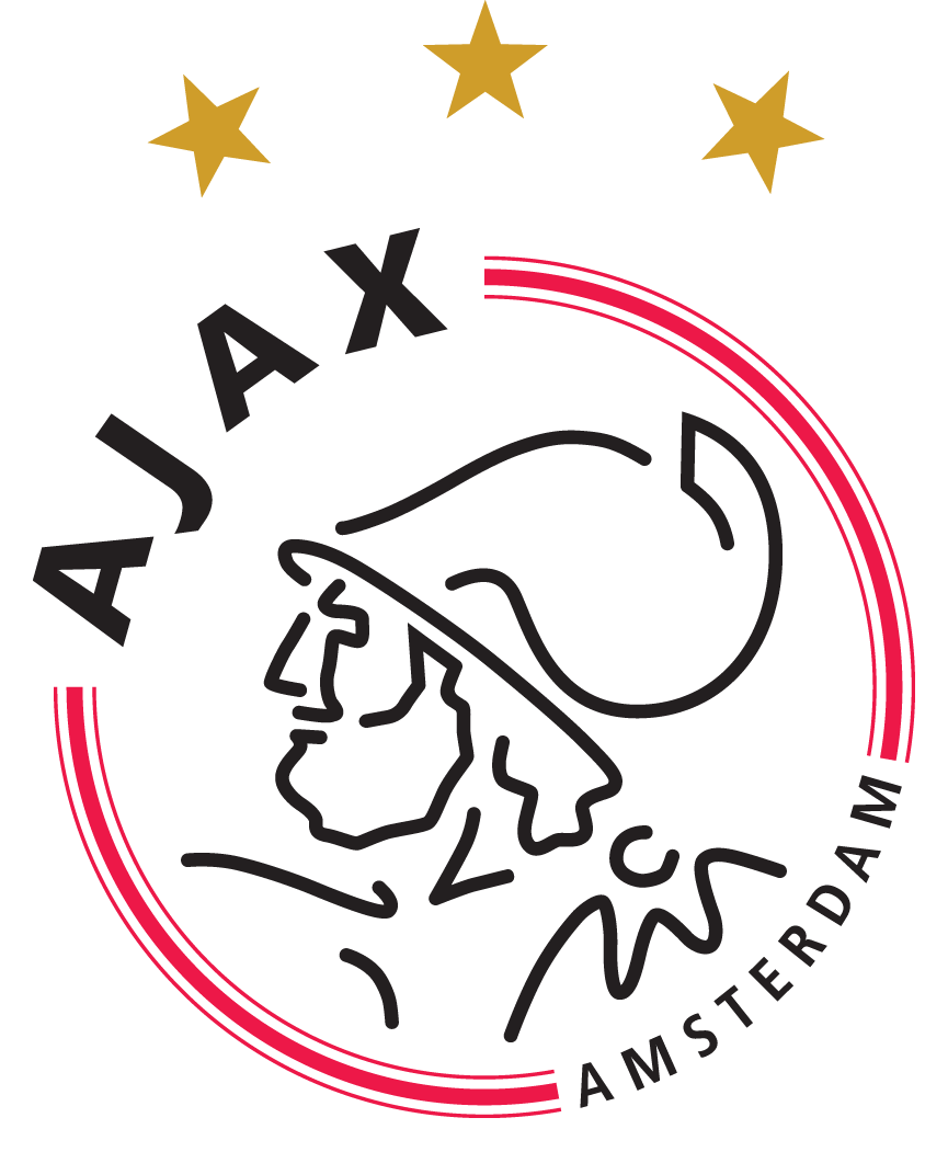 Ajax logo 3 sterren geen achtergrond