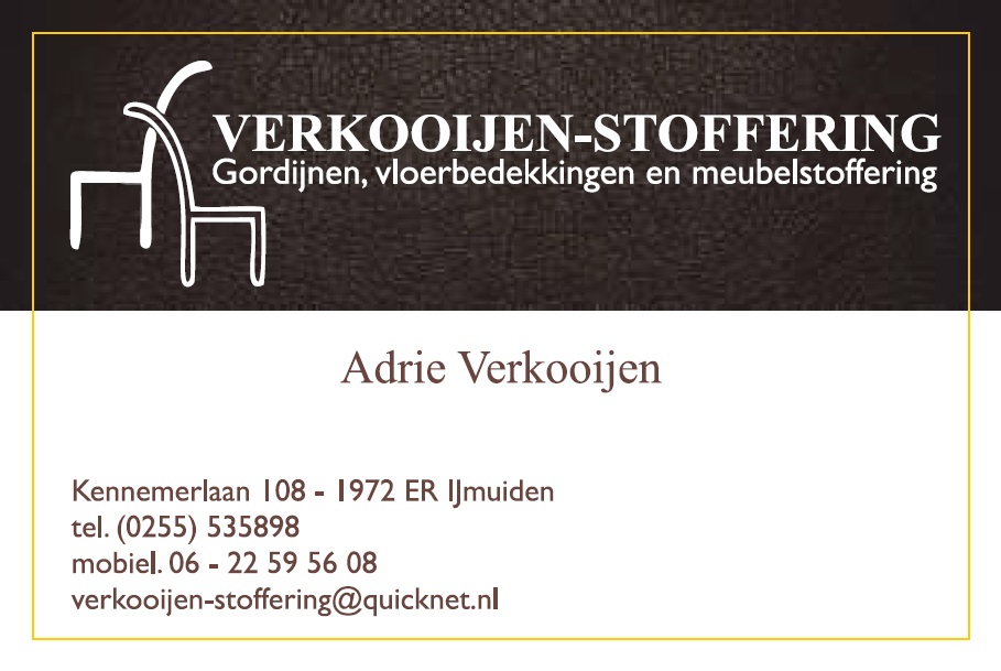 Verkooijen stoffering