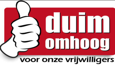 duim omhoog vrijwilligers