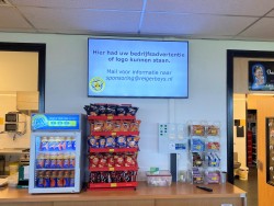 Nieuw scherm kantine